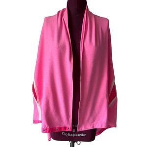 Lululemon Vinyasa Scarf Snap Wrap Shrug Neon Pink
